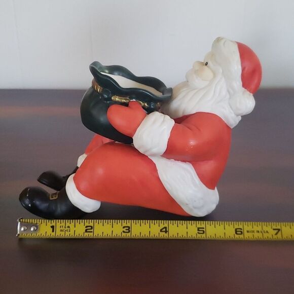 Vintage PartyLite Santa Claus Shelf Sitter Tealight Votive Candle Holder Retired - Picture 7 of 10